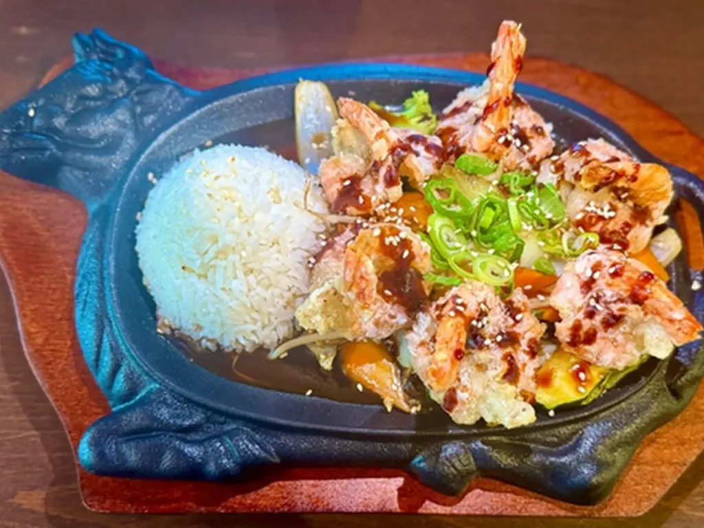 teriyaki tiger prawns ember pot bernau